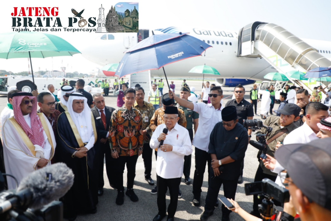 Permudah Perjalanan Ibadah Haji, Pj Gubernur Dampingi Wapres Resmikan Layanan Fast Track Embarkasi Solo